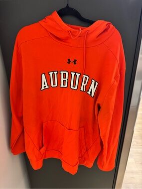 Under Armour Orange Auburn Pullover Hoodie